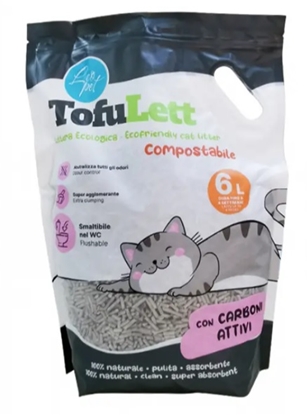 Picture of LeoPet Tofu Cat litter 6Ltrs Carbon